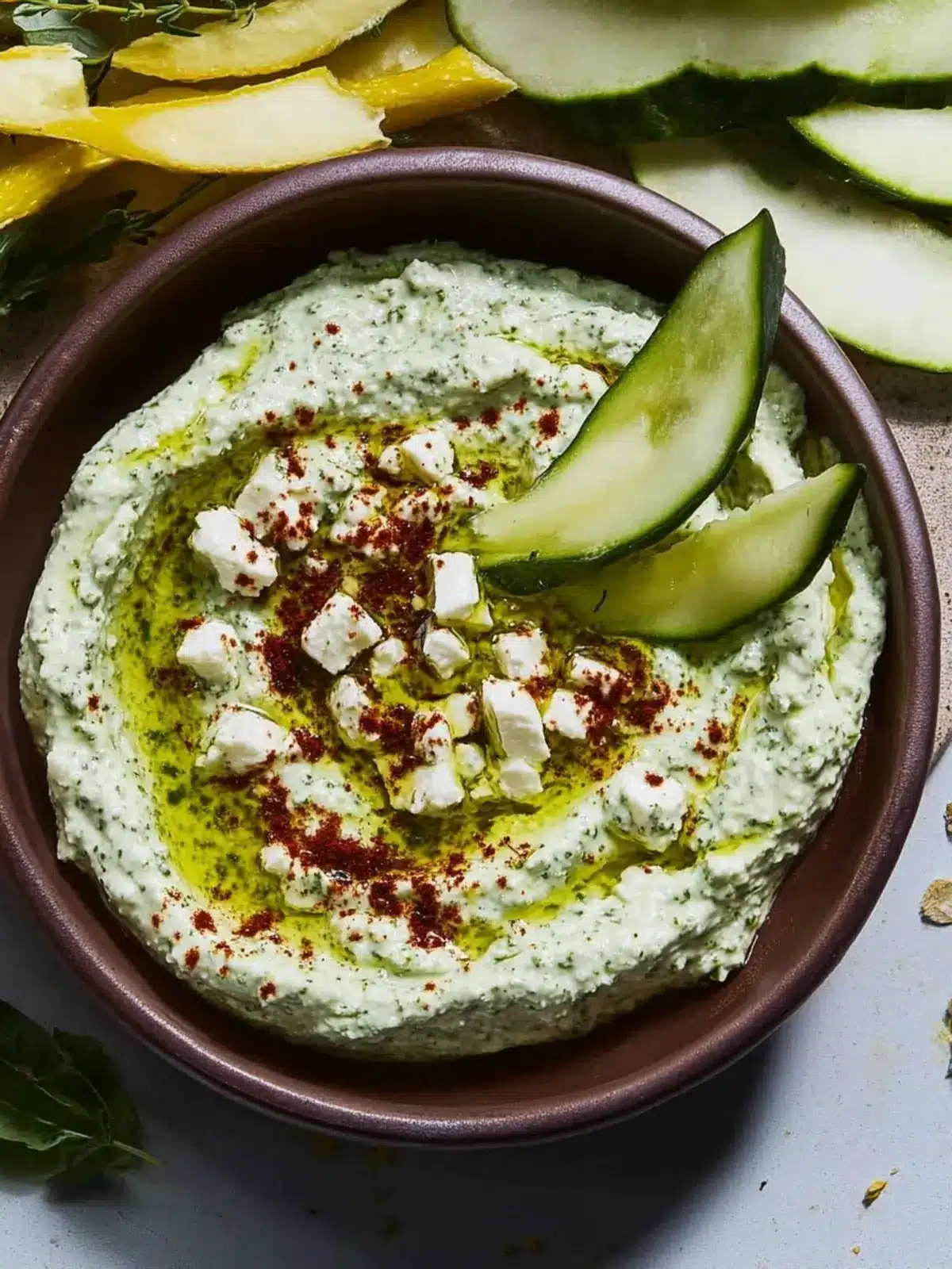 Green Feta Dip: Your New Go-To Healthy Party Treat 2 Green Feta Dip