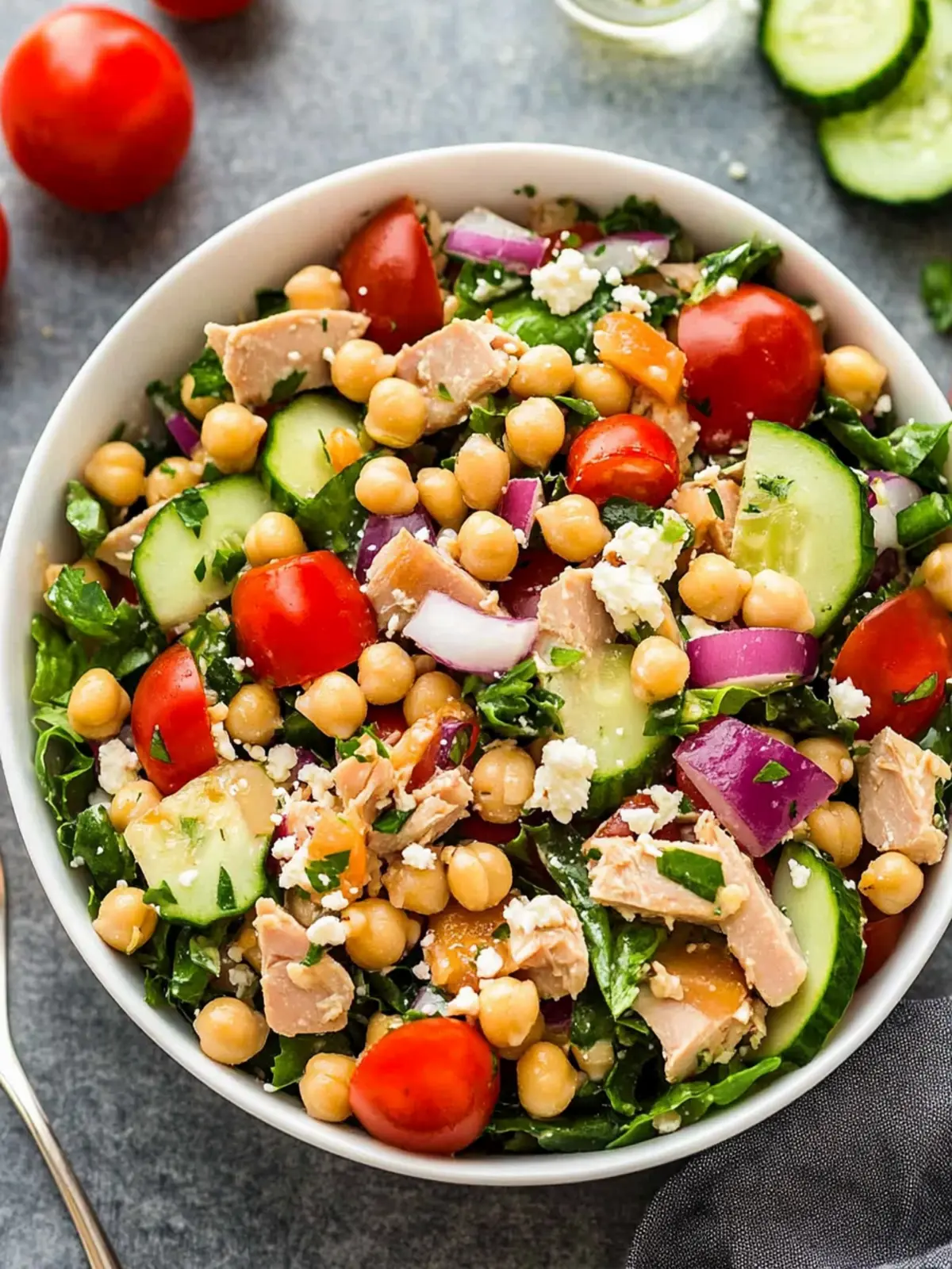 Chickpea Tuna Salad
