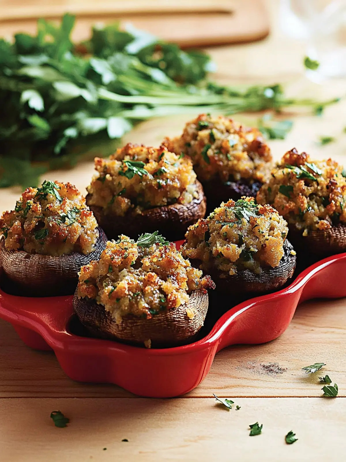Savory Stuffing Stuffed Mushrooms Recipe for Easy Entertaining 3 Stuffing Stuffed Mushrooms Recipe