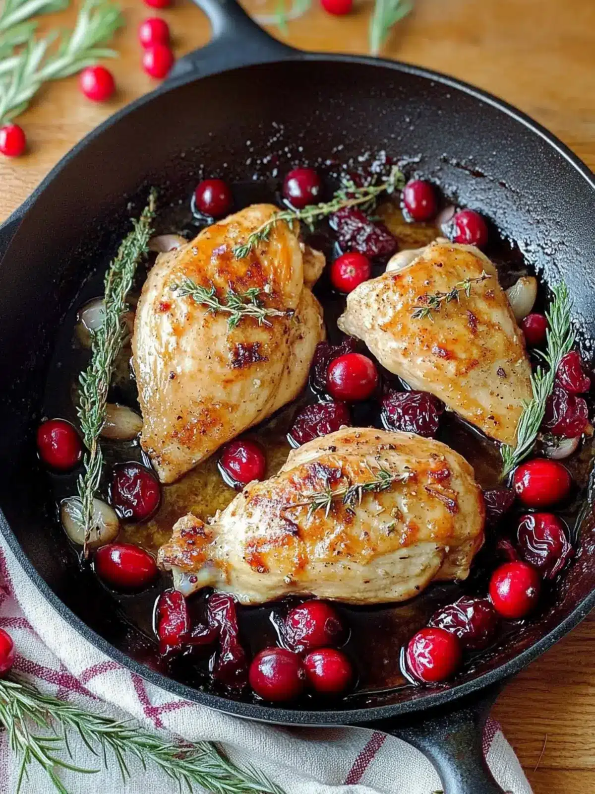 Skillet Cranberry Chicken: Perfect Christmas Dinner Idea 2 Skillet Cranberry Chicken-christmas dinner ideas