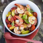 Refreshing Prawn Panzanella with Zesty Jalapeño Dressing 8 Prawn panzanella