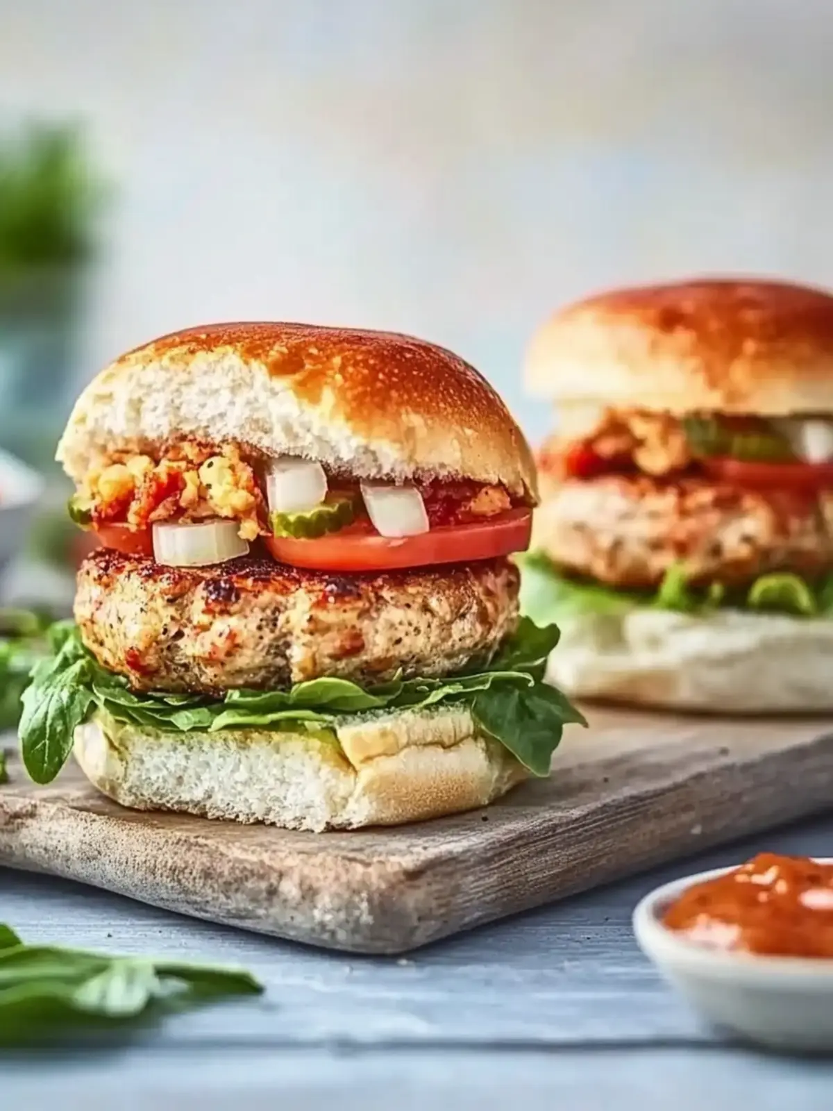 Healthy turkey burgers
