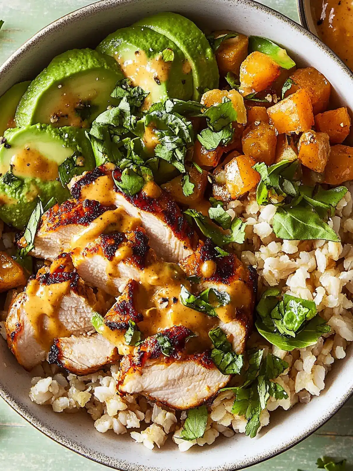 Peanut Chicken Protein Bowls