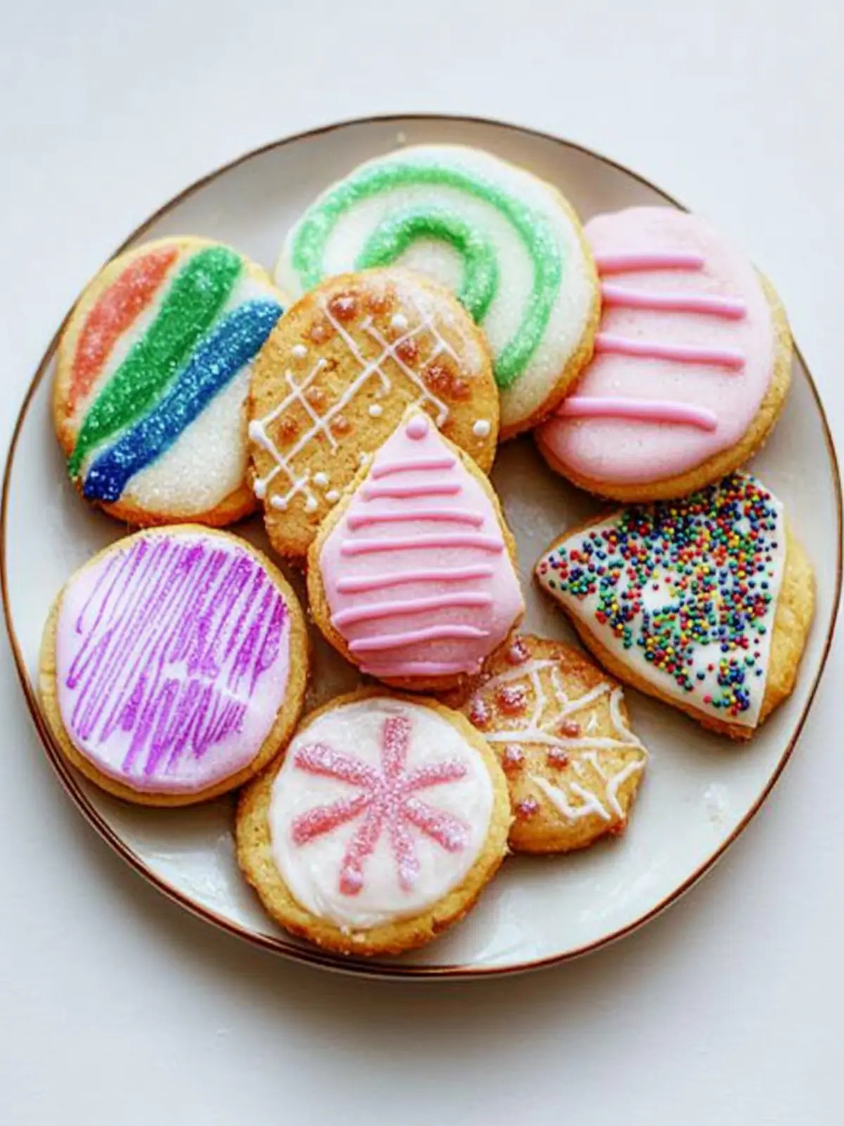 Frosted Holiday Sugar Cookies