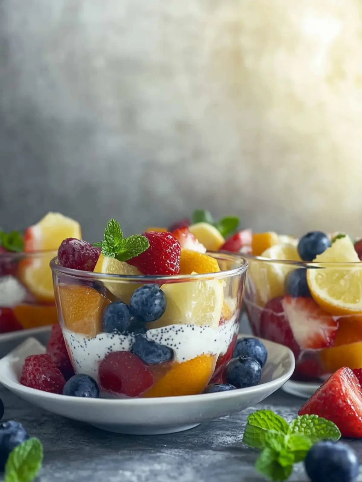 Refreshing Summer Fruit Salad with Citrus Poppy Seed Yogurt 5 Summer Fruit Salad with Citrus Poppy Seed Yogurt