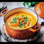 Creamy Carrot and Coconut Soup for Vegan Christmas Cheer 6 Carrot and coconut soup- vegan christmas recipes