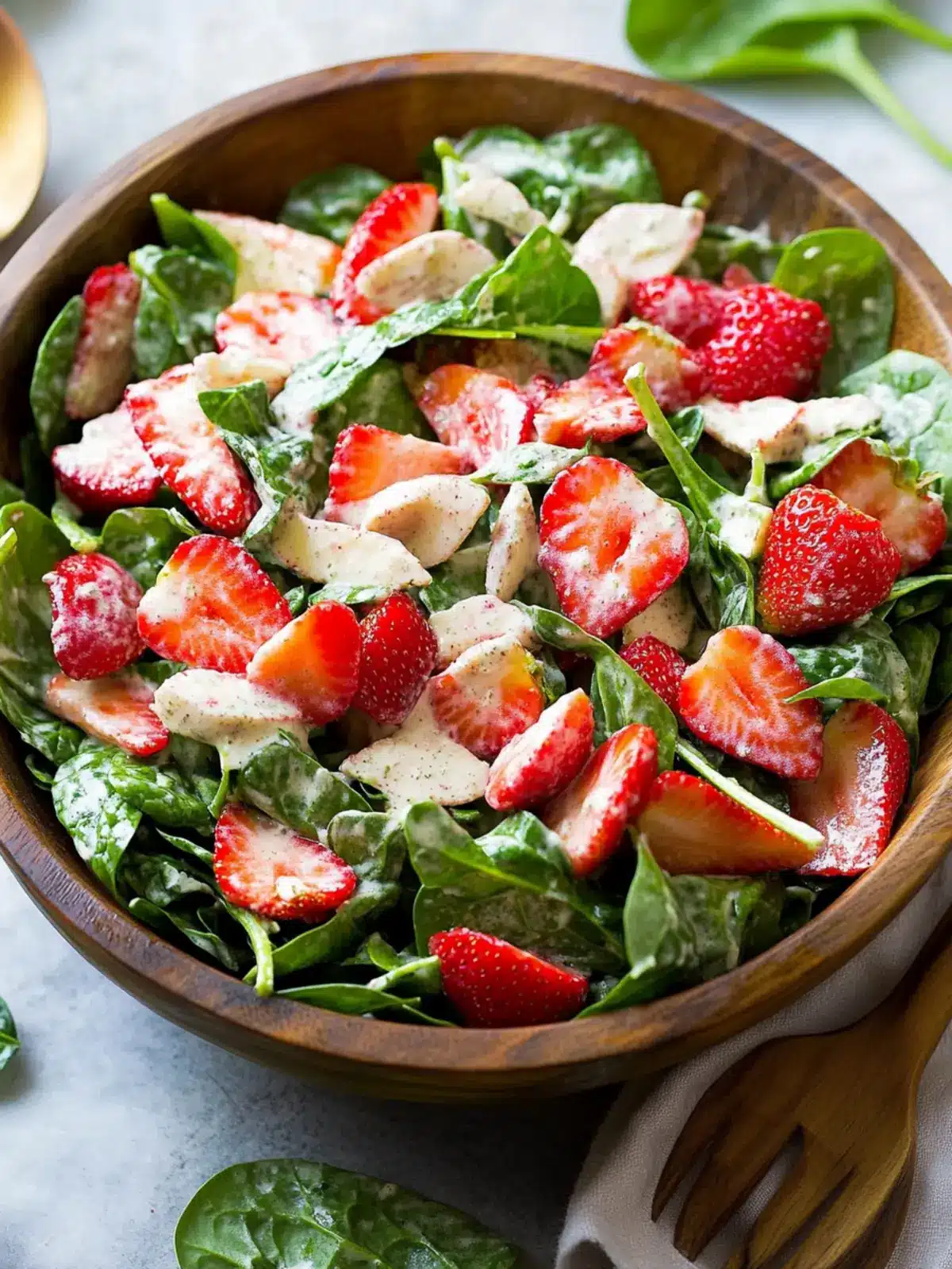 Easy Strawberry Spinach Salad: Refreshing and Quick Delight 2 Easy Strawberry Spinach Salad