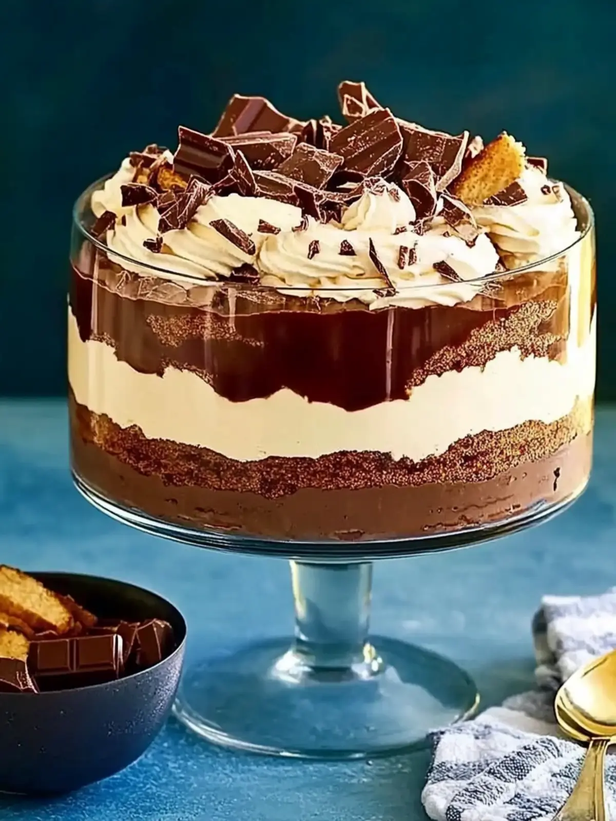 Decadent Chocolate Trifle with Hazelnut Liqueur Bliss 3 Chocolate trifle