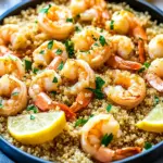 Healthy Garlic Shrimp with Quinoa