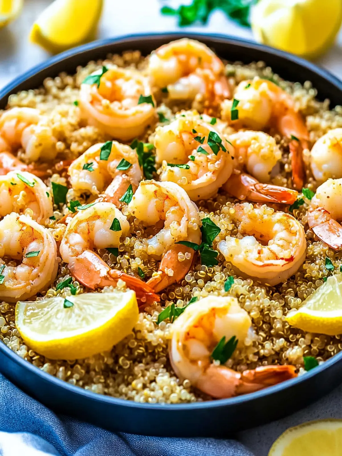 Healthy Garlic Shrimp with Quinoa for Quick Weeknight Dinners 5 Healthy Garlic Shrimp with Quinoa