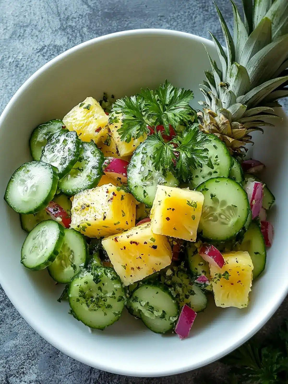 Pineapple Cucumber Salad: A Bright and Refreshing Summer Treat 2 Pineapple Cucumber Salad