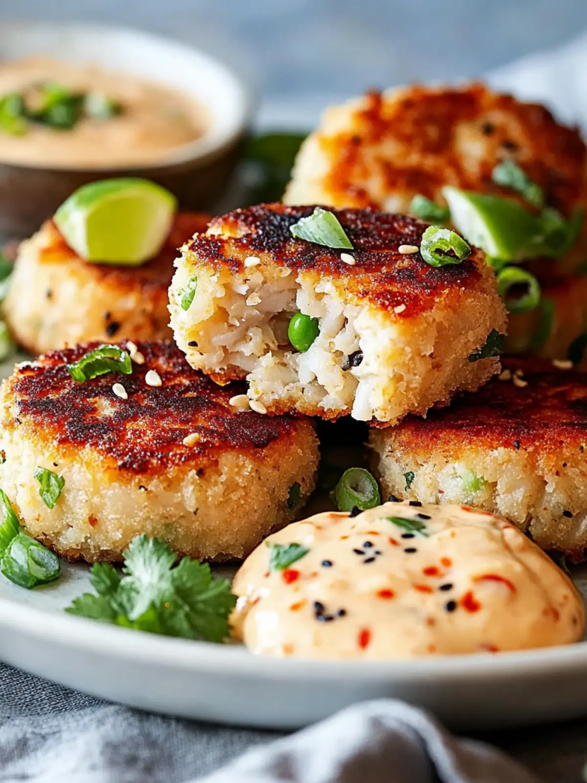 Bold Asian-Style Tuna Cakes with Spicy Mayo