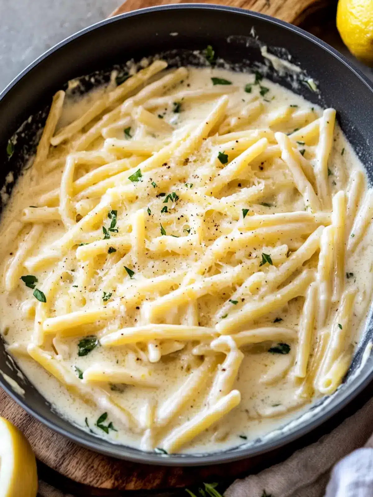 Lemon Garlic Pasta Sauce