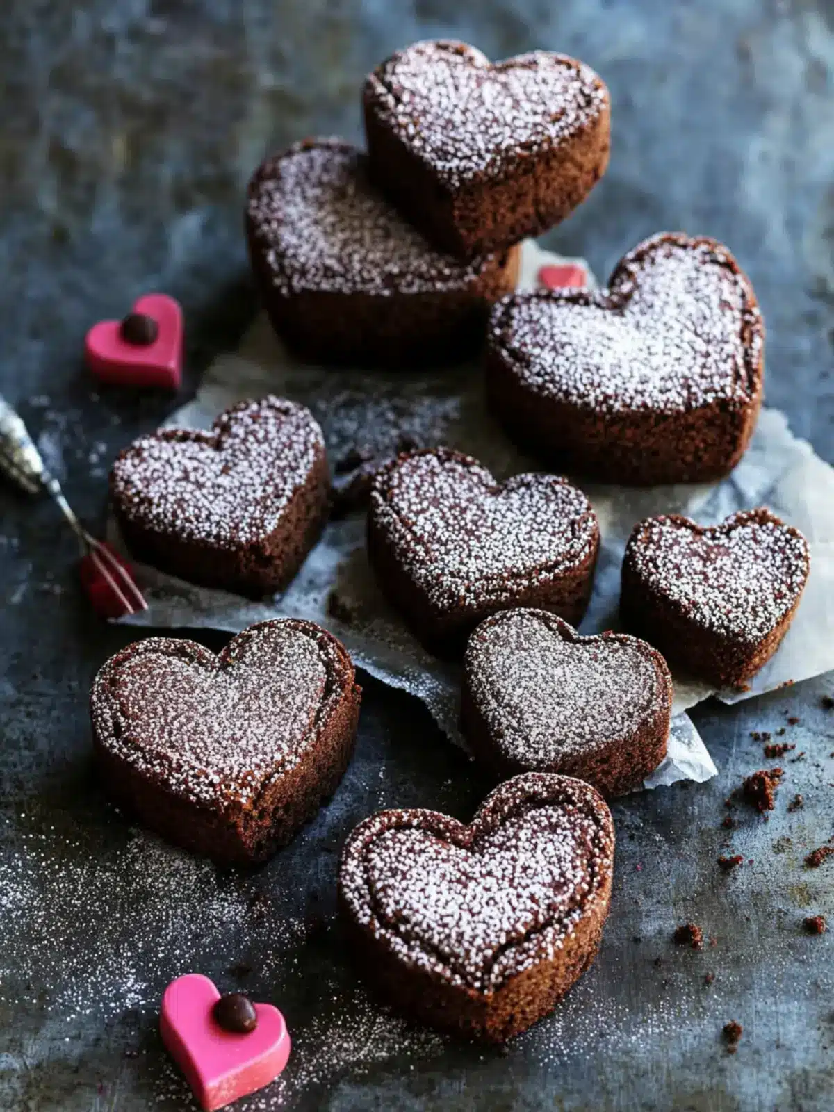 Heart Shaped Brownies