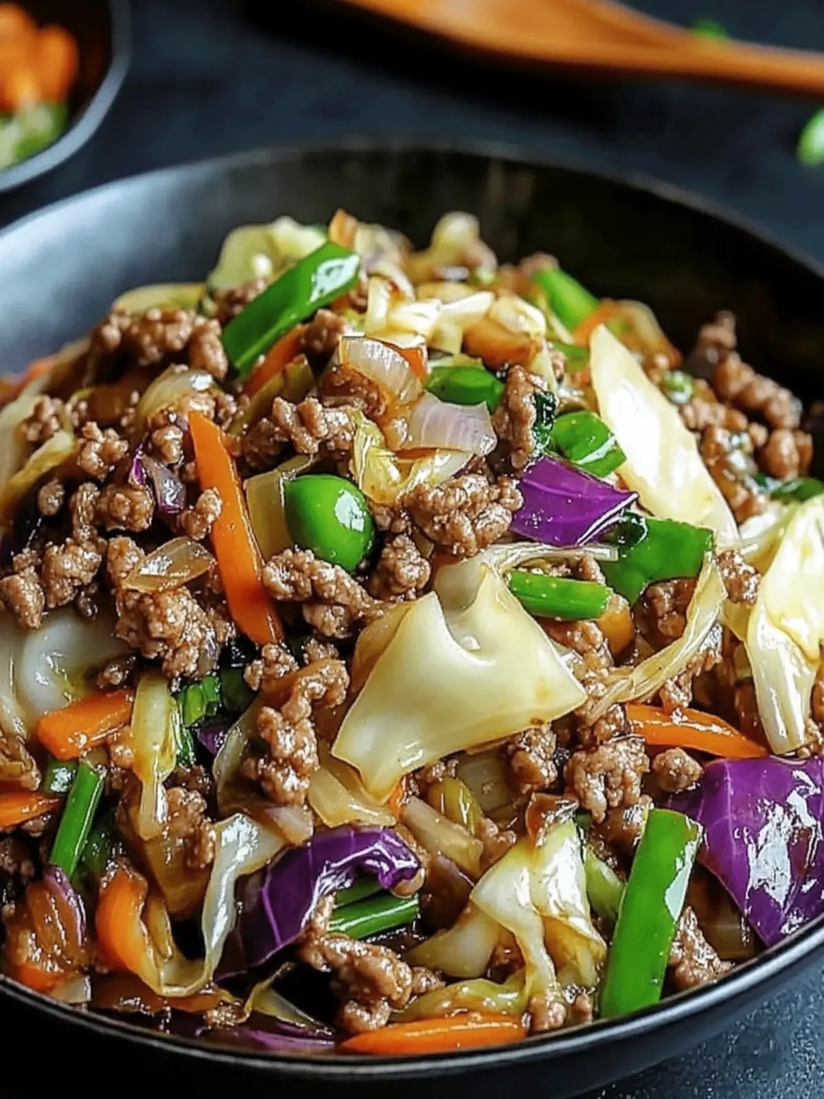 Savory Chinese Ground Beef and Cabbage Stir Fry Ready in 25 Minutes 4 Savory Chinese Ground Beef and Cabbage Stir Fry in 25 Minutes