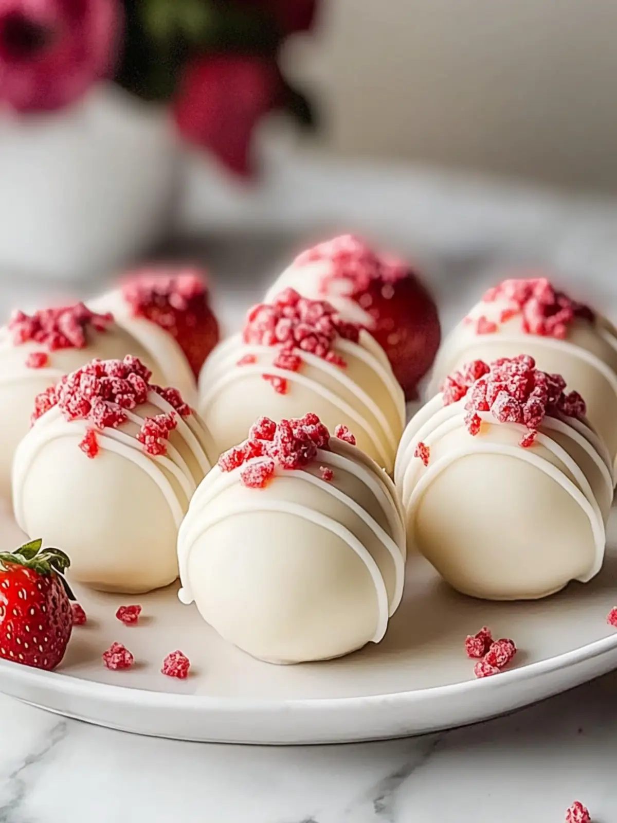 Strawberry Cheesecake Truffle Balls