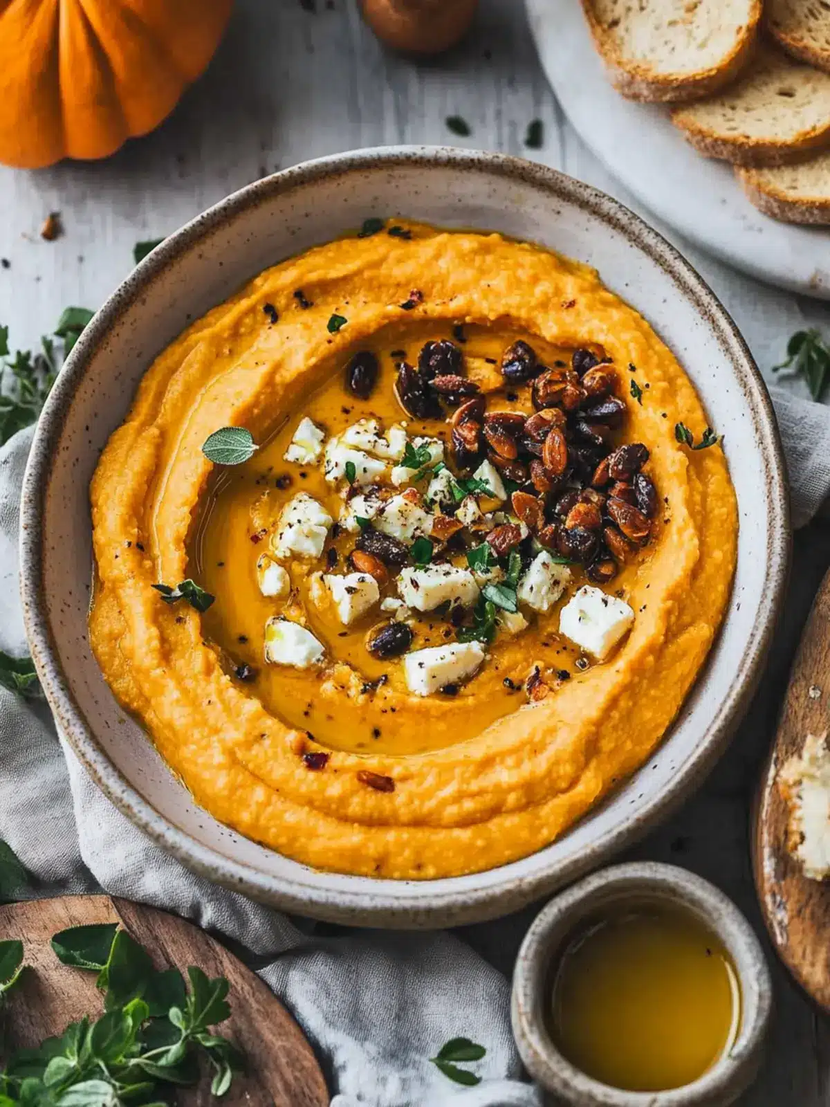 Pumpkin Whipped Feta Dip