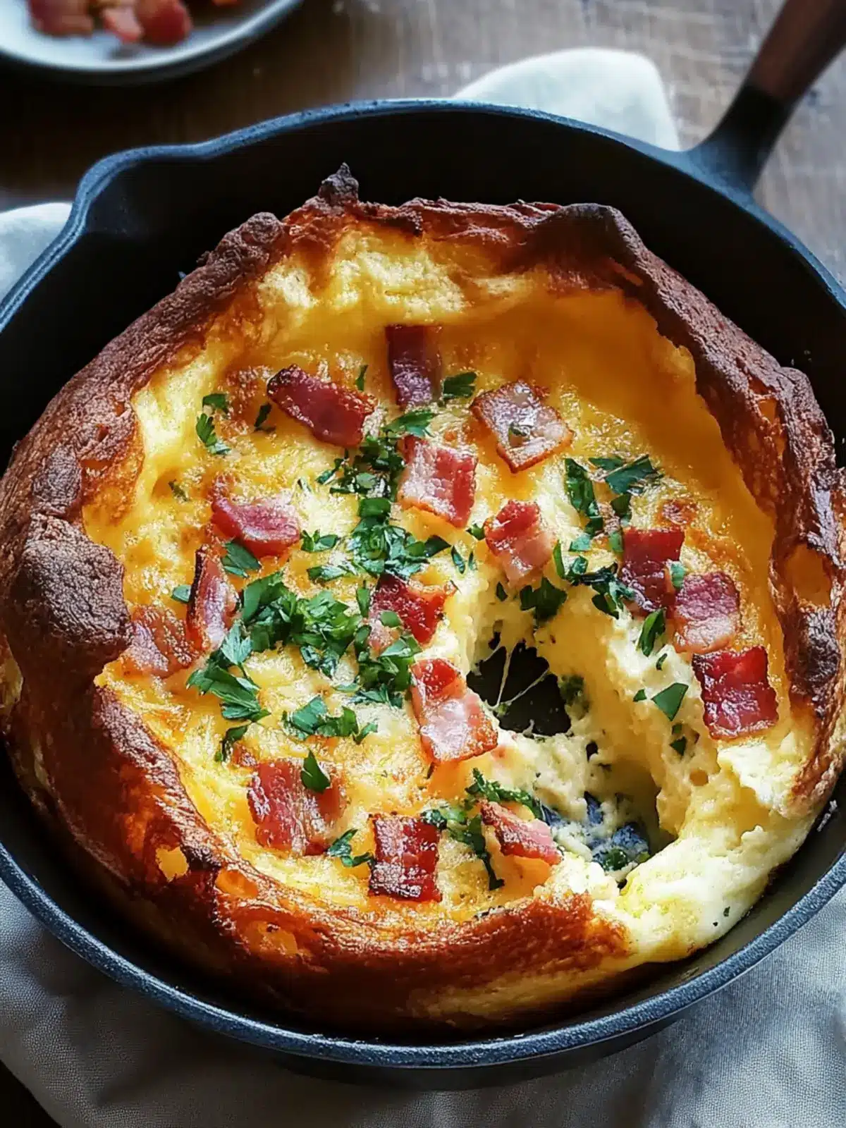 Savory Cheddar & Bacon Dutch Baby: A Breakfast Game Changer 4 Savory Cheddar & Bacon Dutch Baby: A Delightful Treat!
