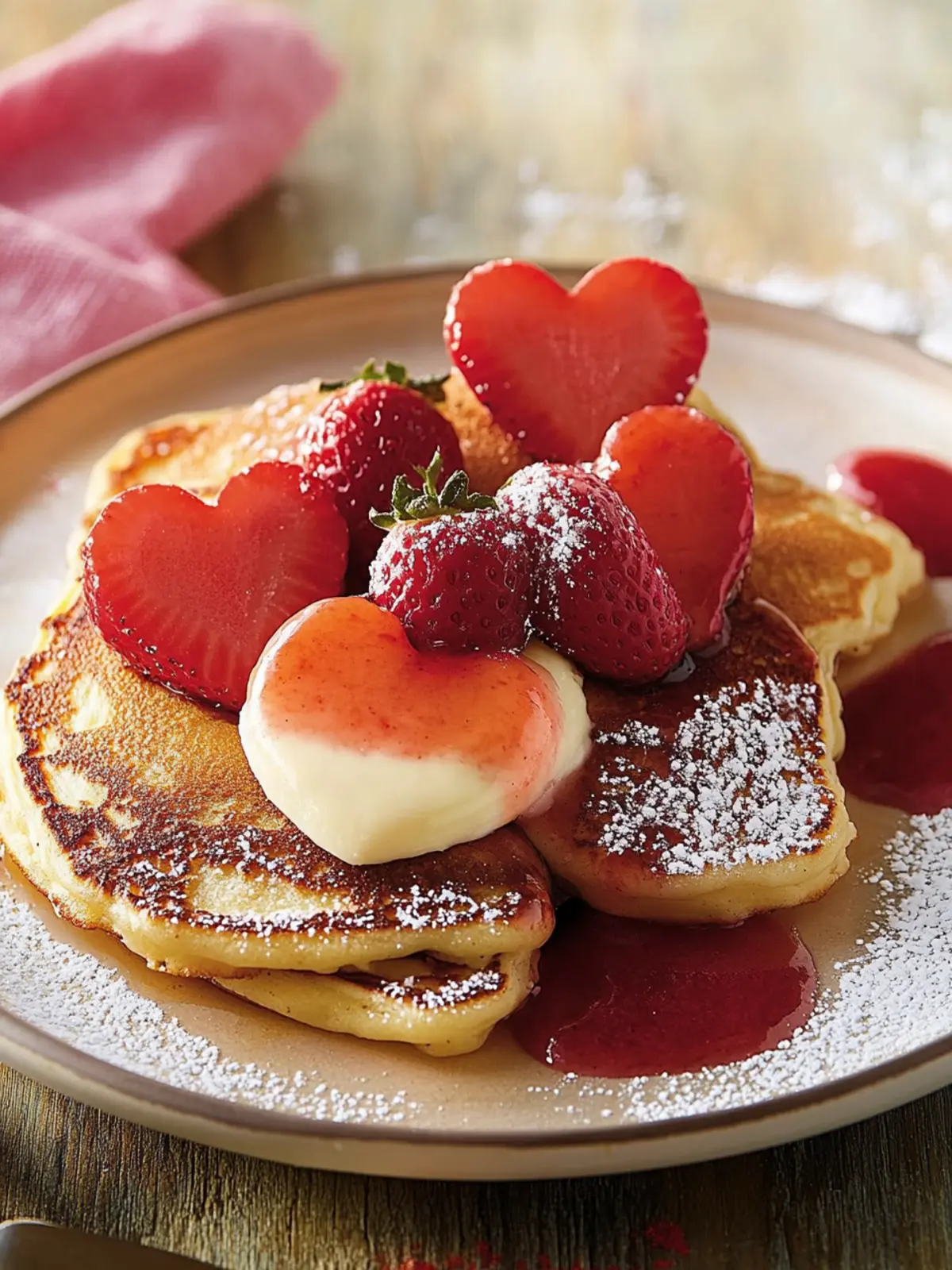 Heart-Shaped Pancakes: The Perfect Valentine's Day Breakfast 5 Heart-Shaped Pancakes- breakfast for Valentine's day