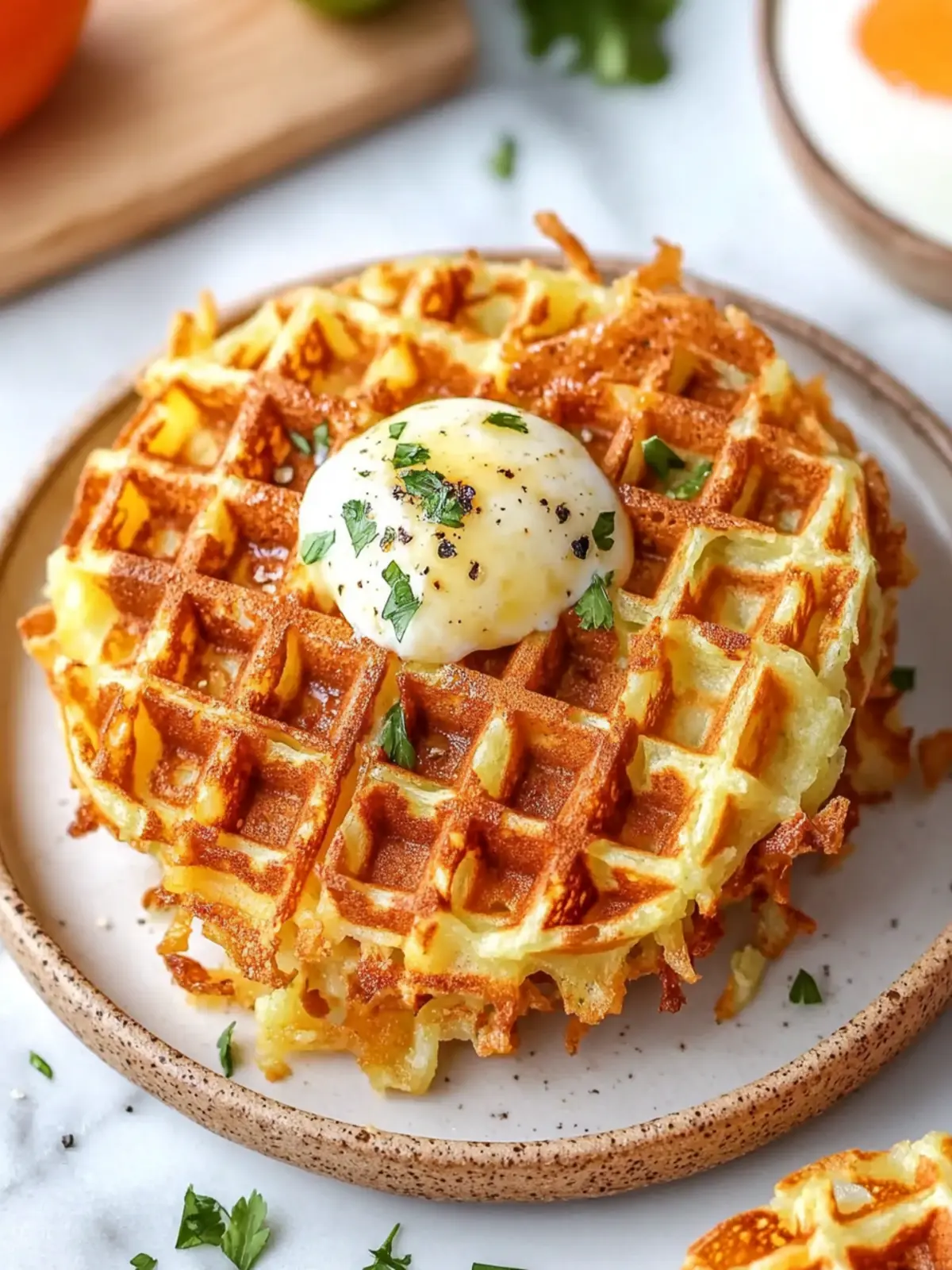 Healthy Hashbrown Chaffle