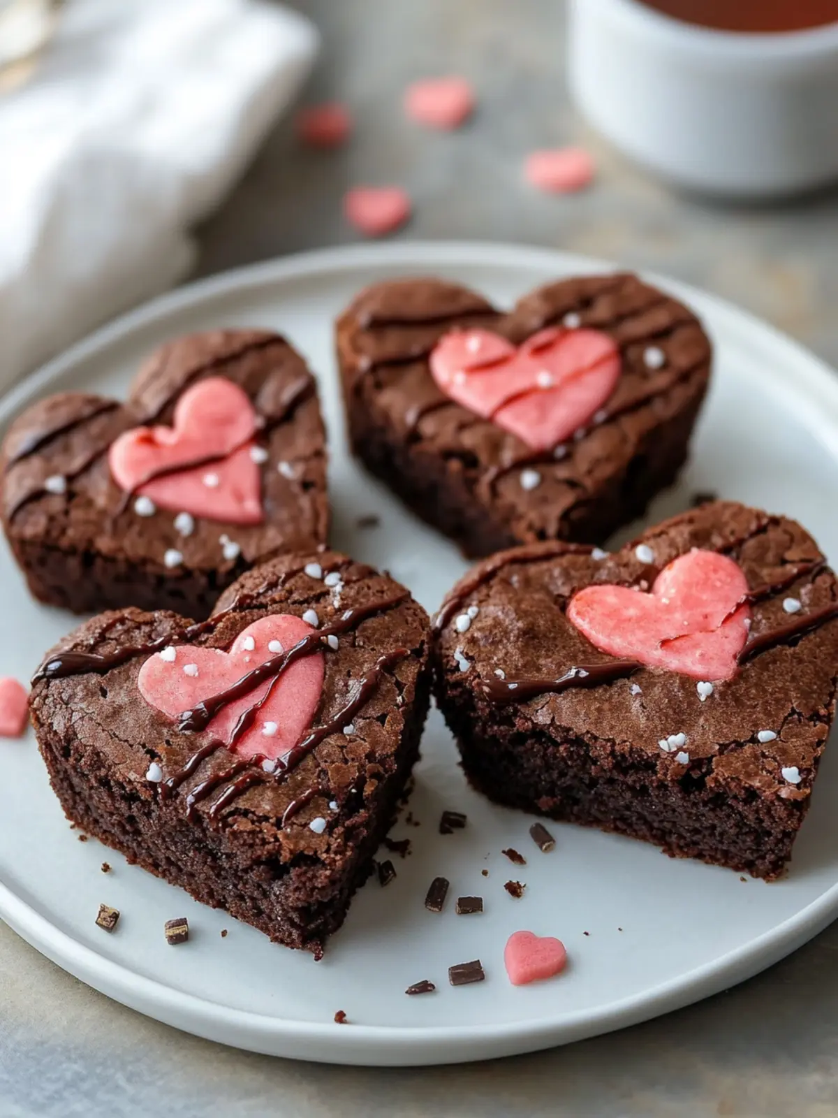 Heart Shaped Brownies Recipe