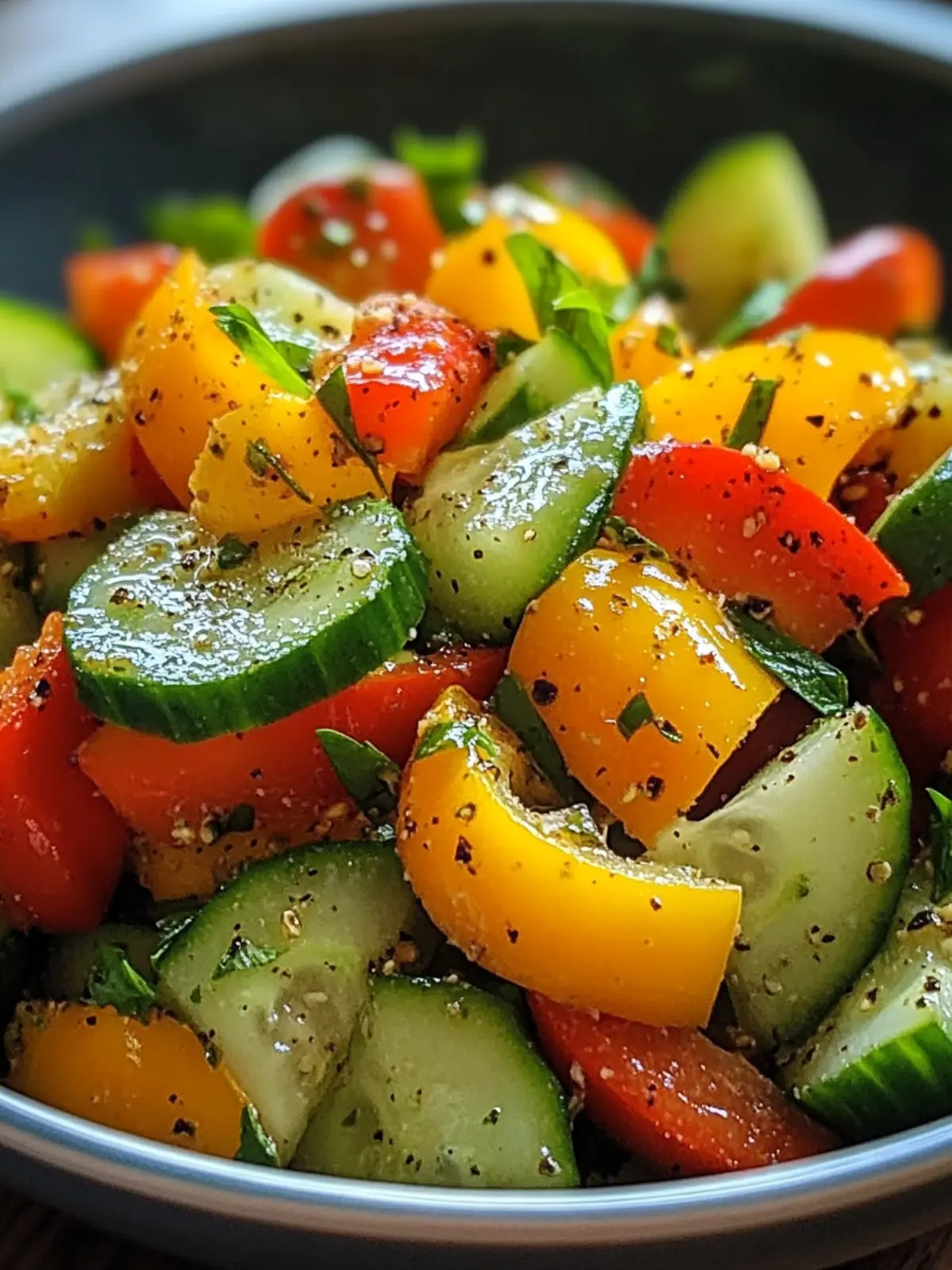 Cucumber Sweet Pepper Salad