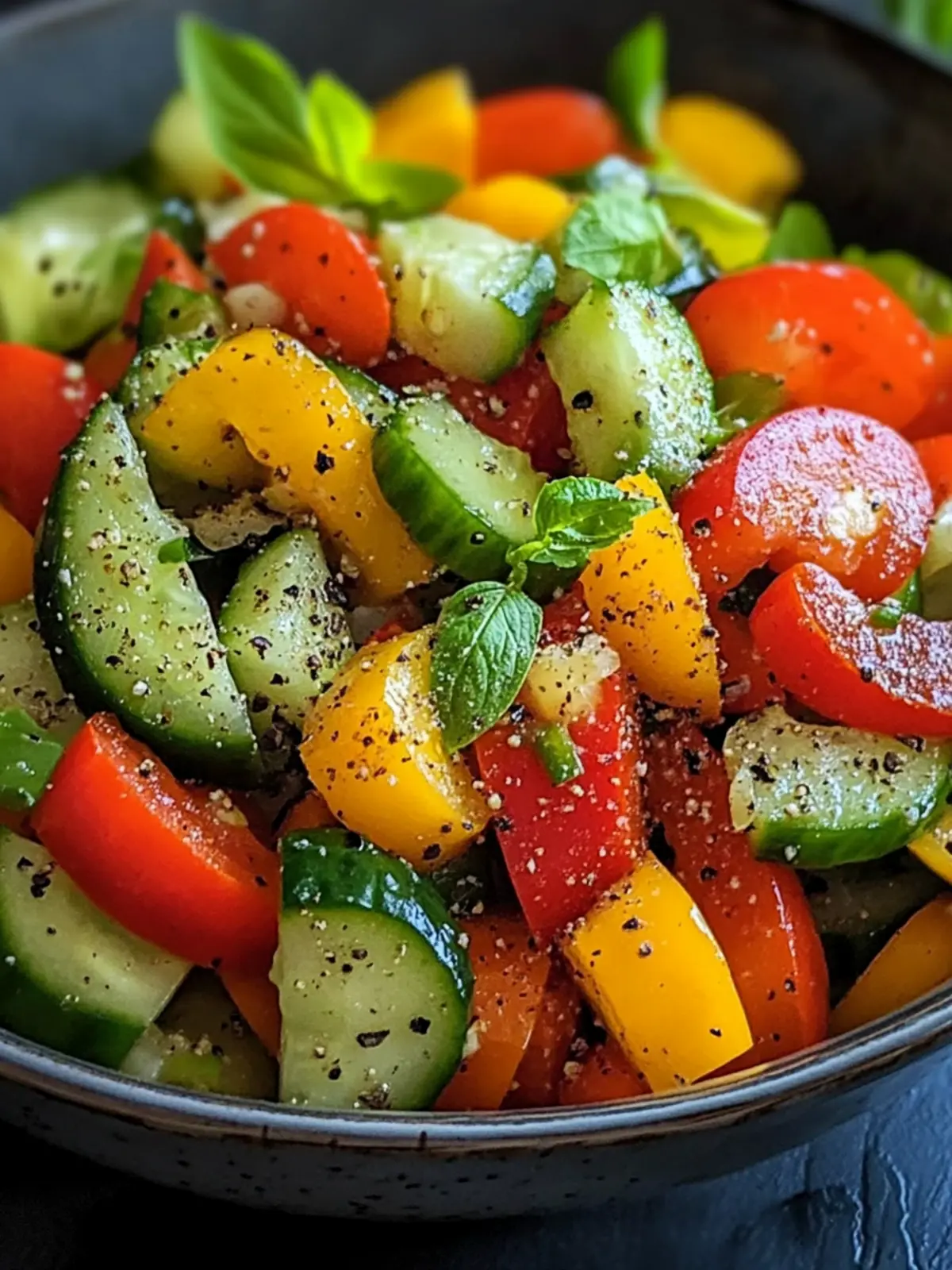 Cucumber Sweet Pepper Salad