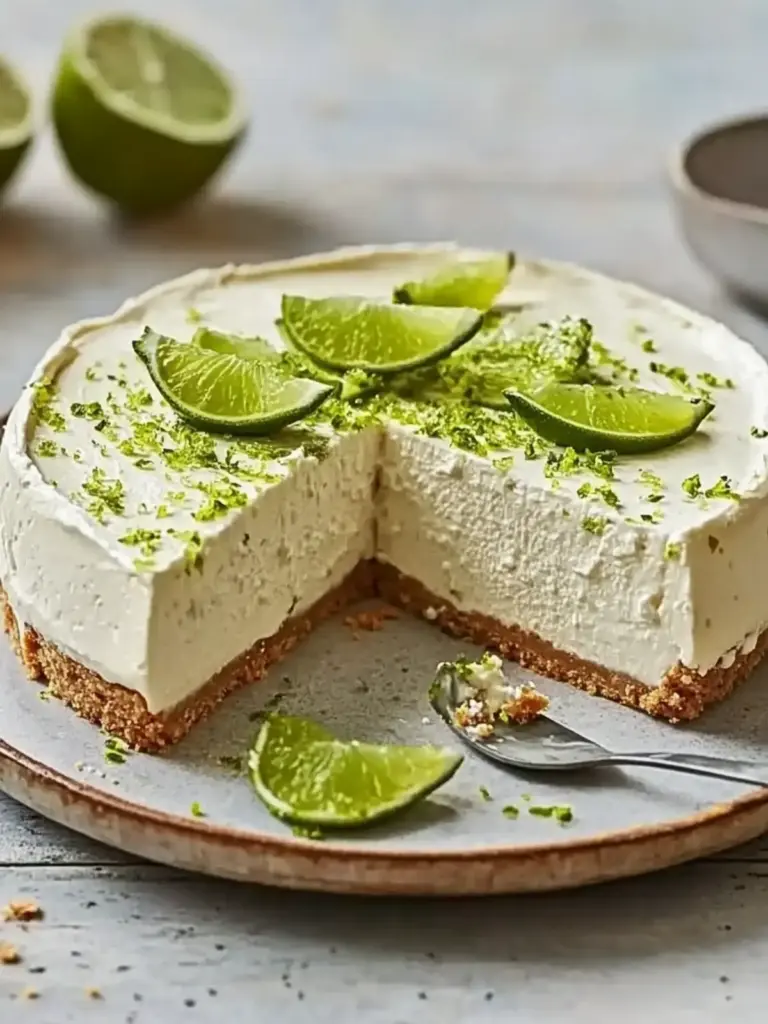 Lime cheesecake