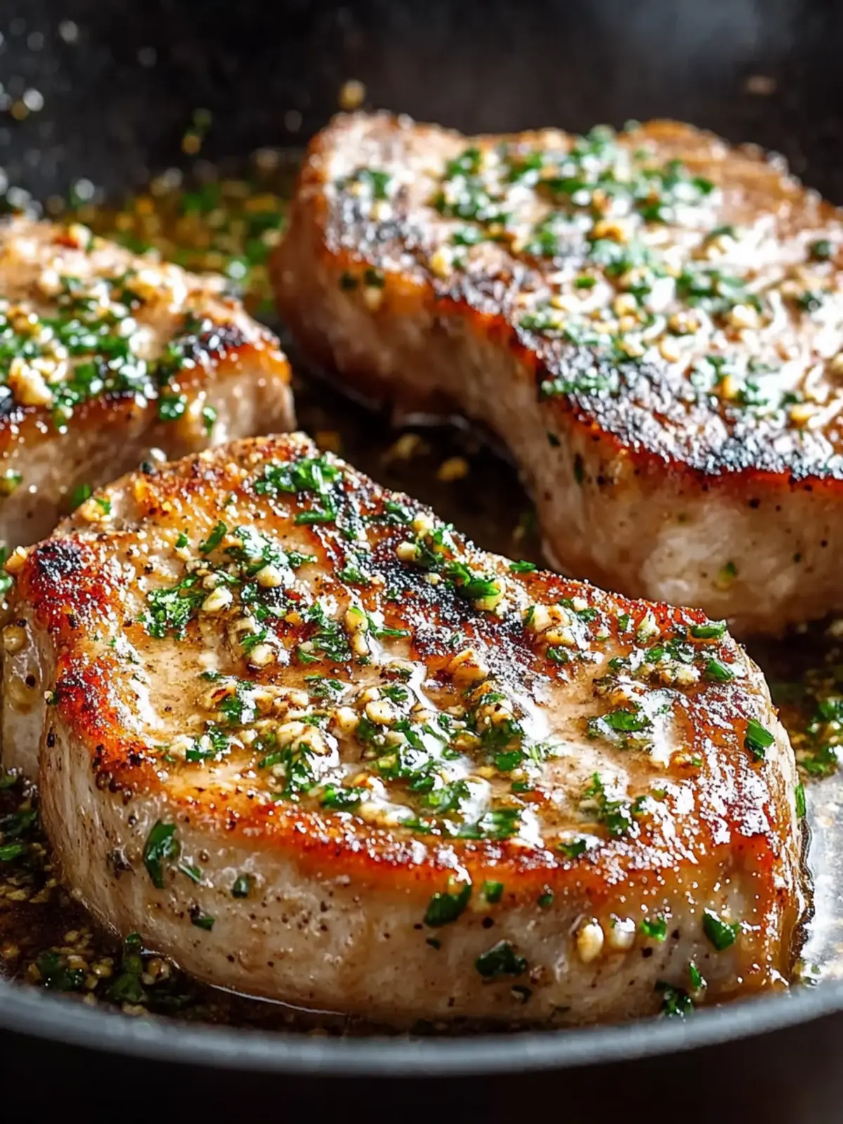Garlic Butter Pan Seared Pork Chops: Quick and Juicy Delight 2 Garlic Butter Pan Seared Pork Chops