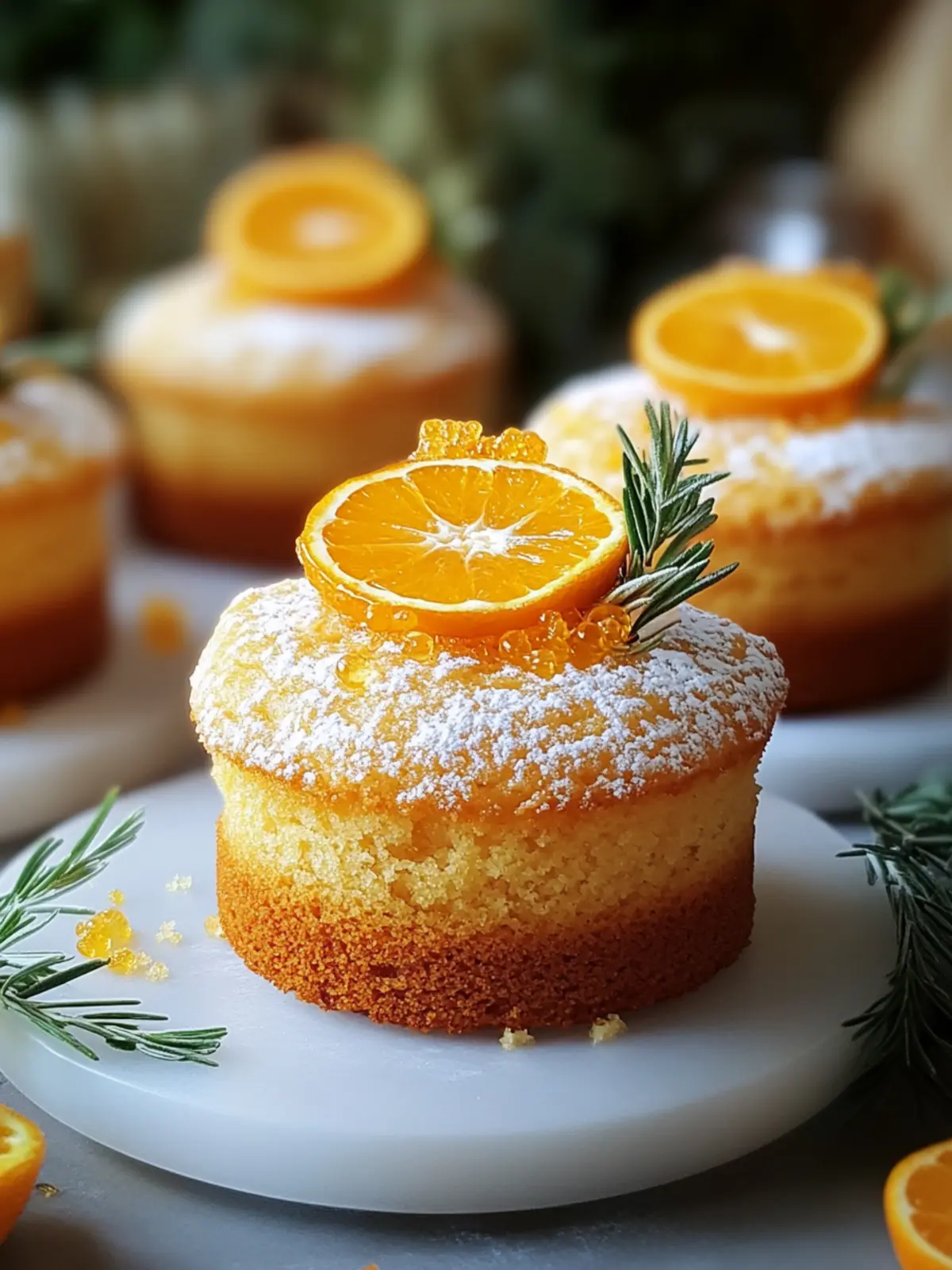 Moist Orange Ginger Honey Cakes for Cozy Gatherings 2 orange ginger honey cakes
