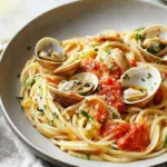 Linguine and Clams with Fresh Red Sauce for a Romantic Dinner 4 Linguine and Clams With Fresh Red Sauce- Valentine’s Day food ideas