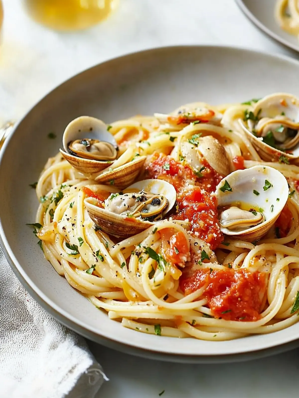 Linguine and Clams with Fresh Red Sauce for a Romantic Dinner 5 Linguine and Clams With Fresh Red Sauce- Valentine’s Day food ideas