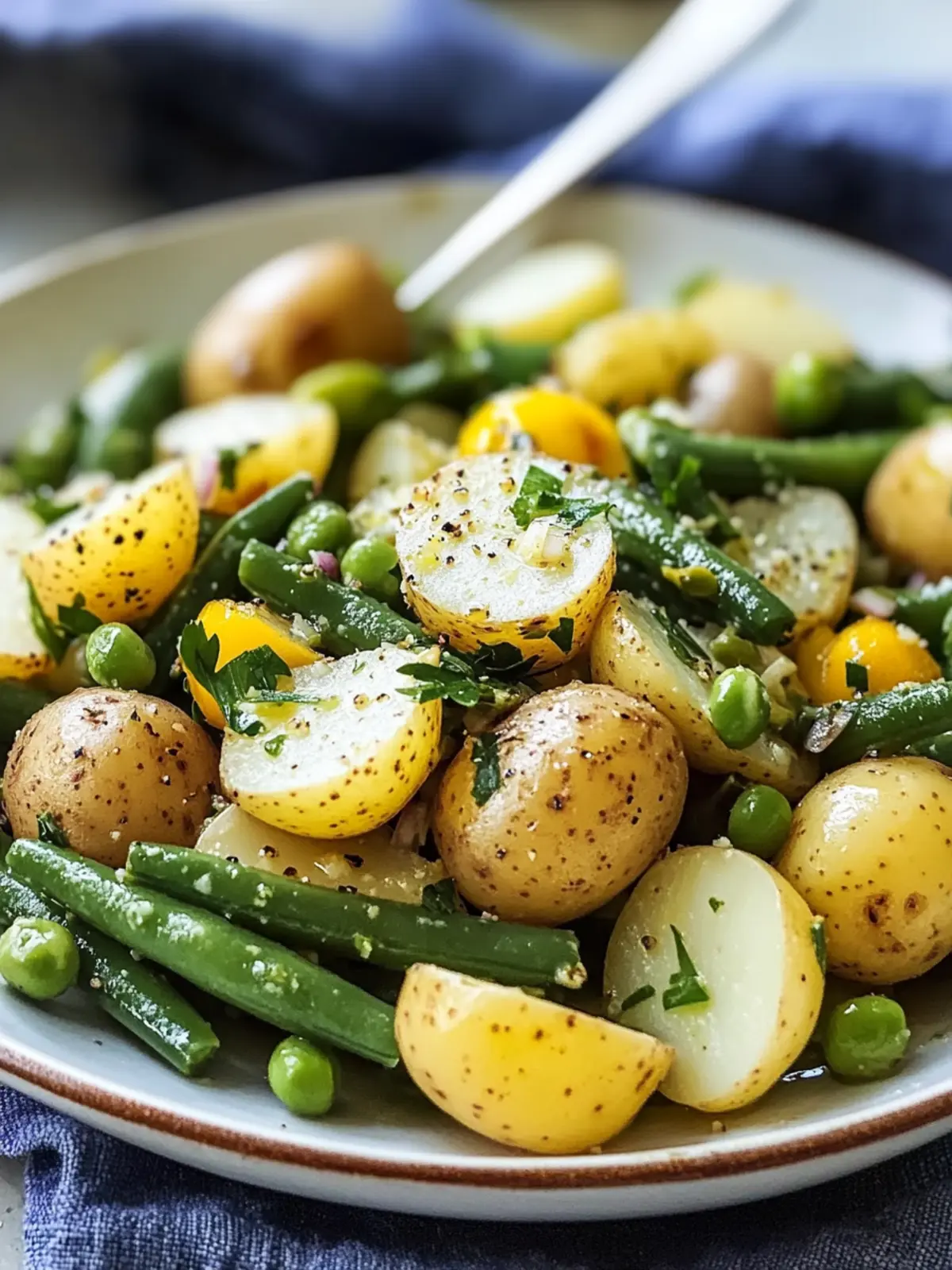 Delicious French-Style Potato and Green Bean Salad Recipe 5 French-Style Potato and Green Bean Salad
