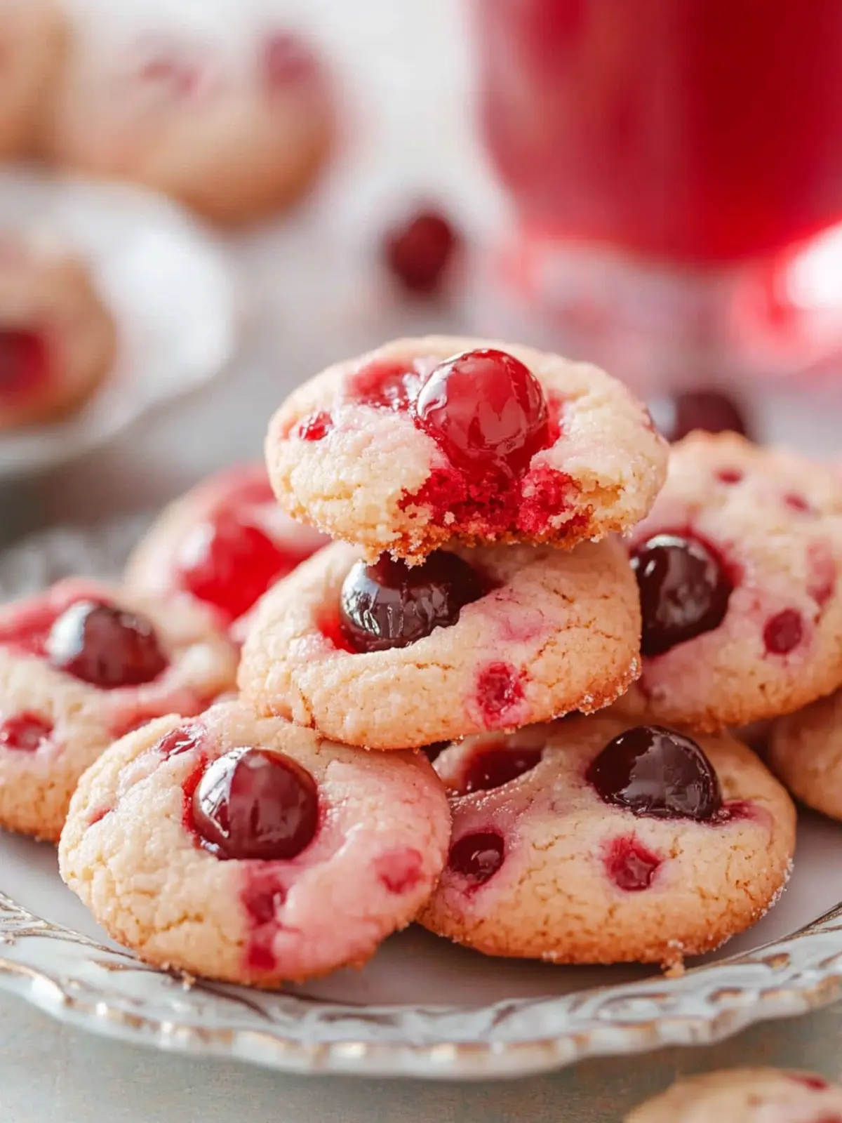 Maraschino Cherry Cookies Recipe-Sweet treats for Valentine’s Day