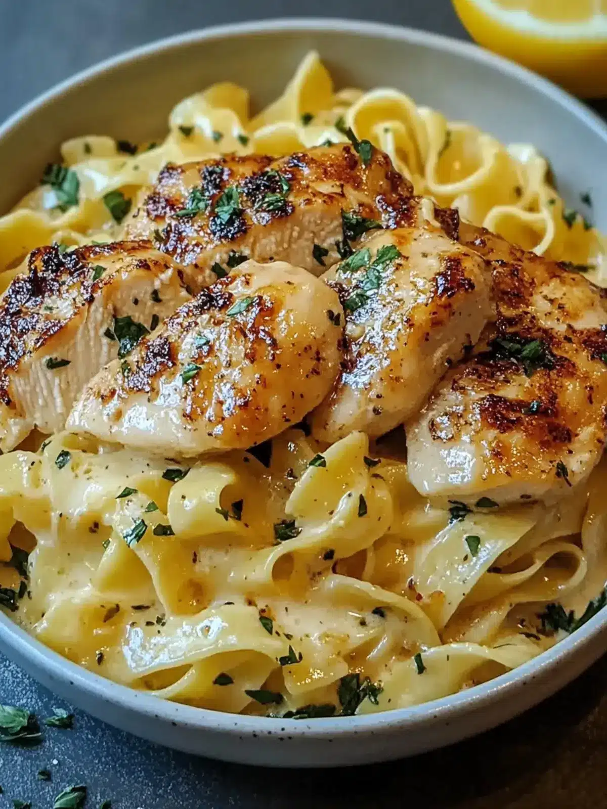 Chicken with Buttered Noodles