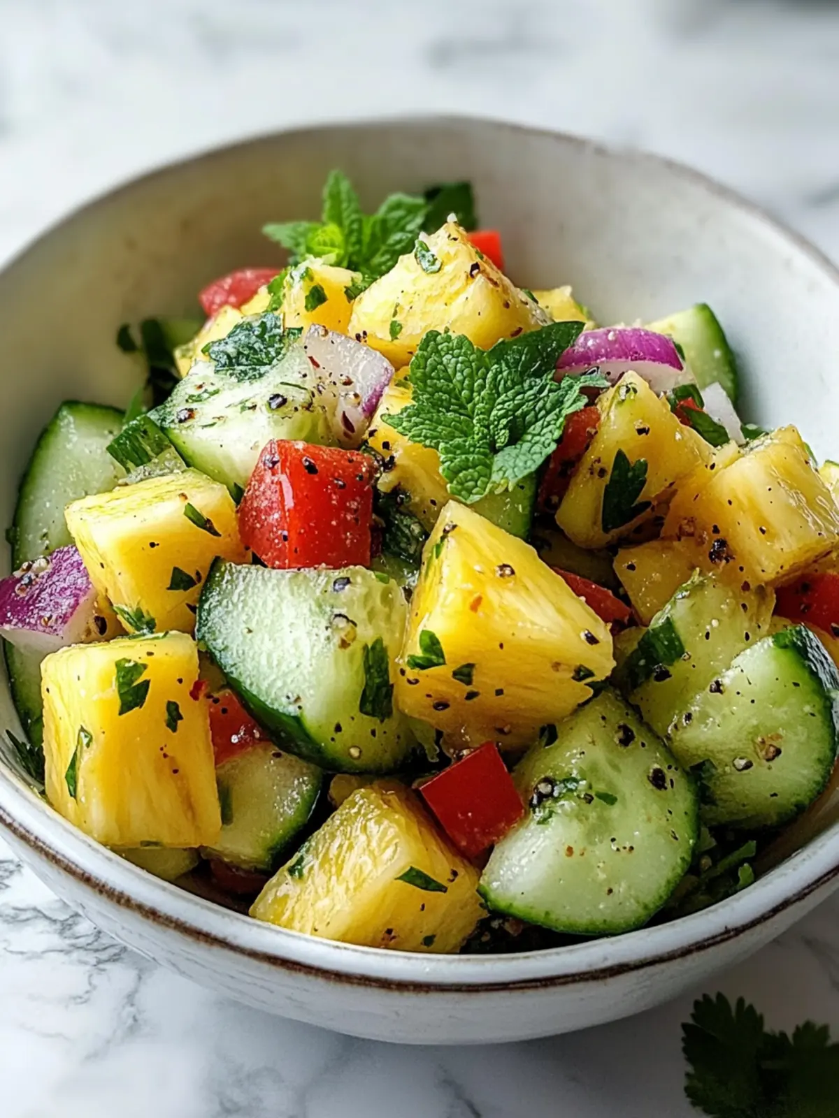 Pineapple Cucumber Salad: A Bright and Refreshing Summer Treat 4 Pineapple Cucumber Salad
