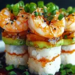 SPICY SHRIMP SUSHI STACKS