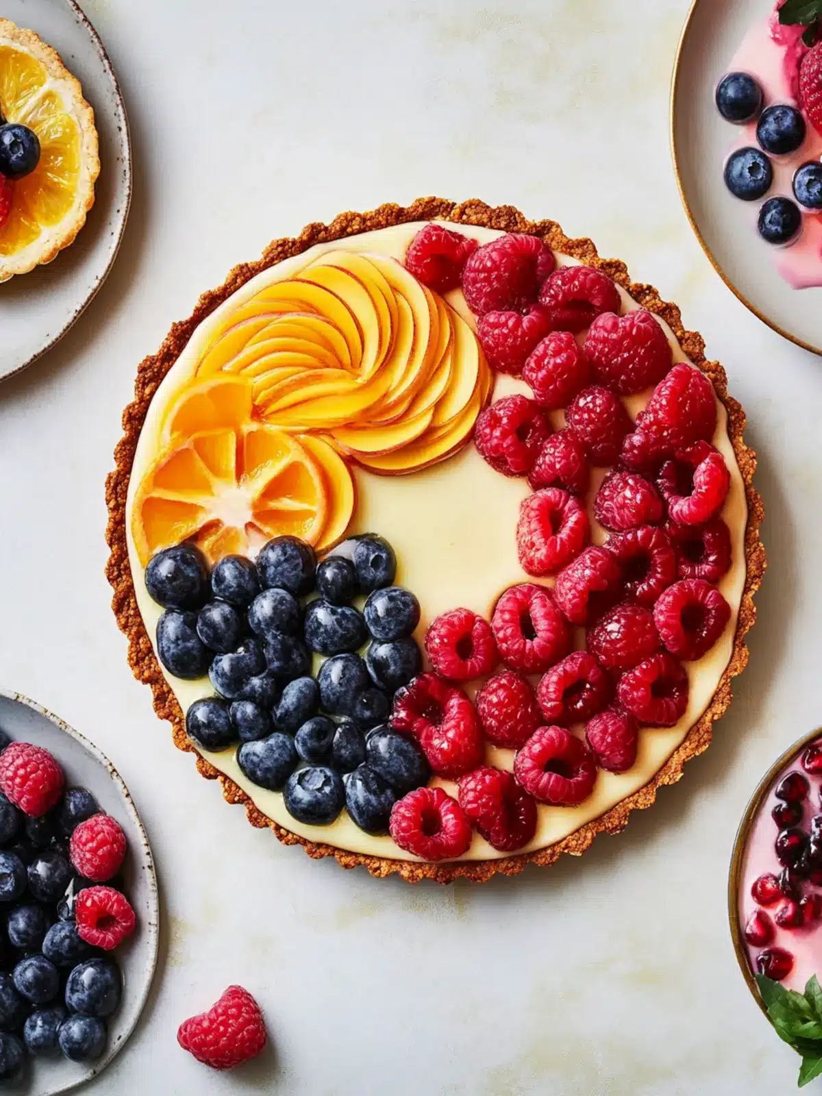 Easy Fruit Tart With Pecan Cookie Crust - Healthy Valentine Treat 2 Easy Fruit Tart With Pecan Cookie Crust- Healthy Valentine’s desserts