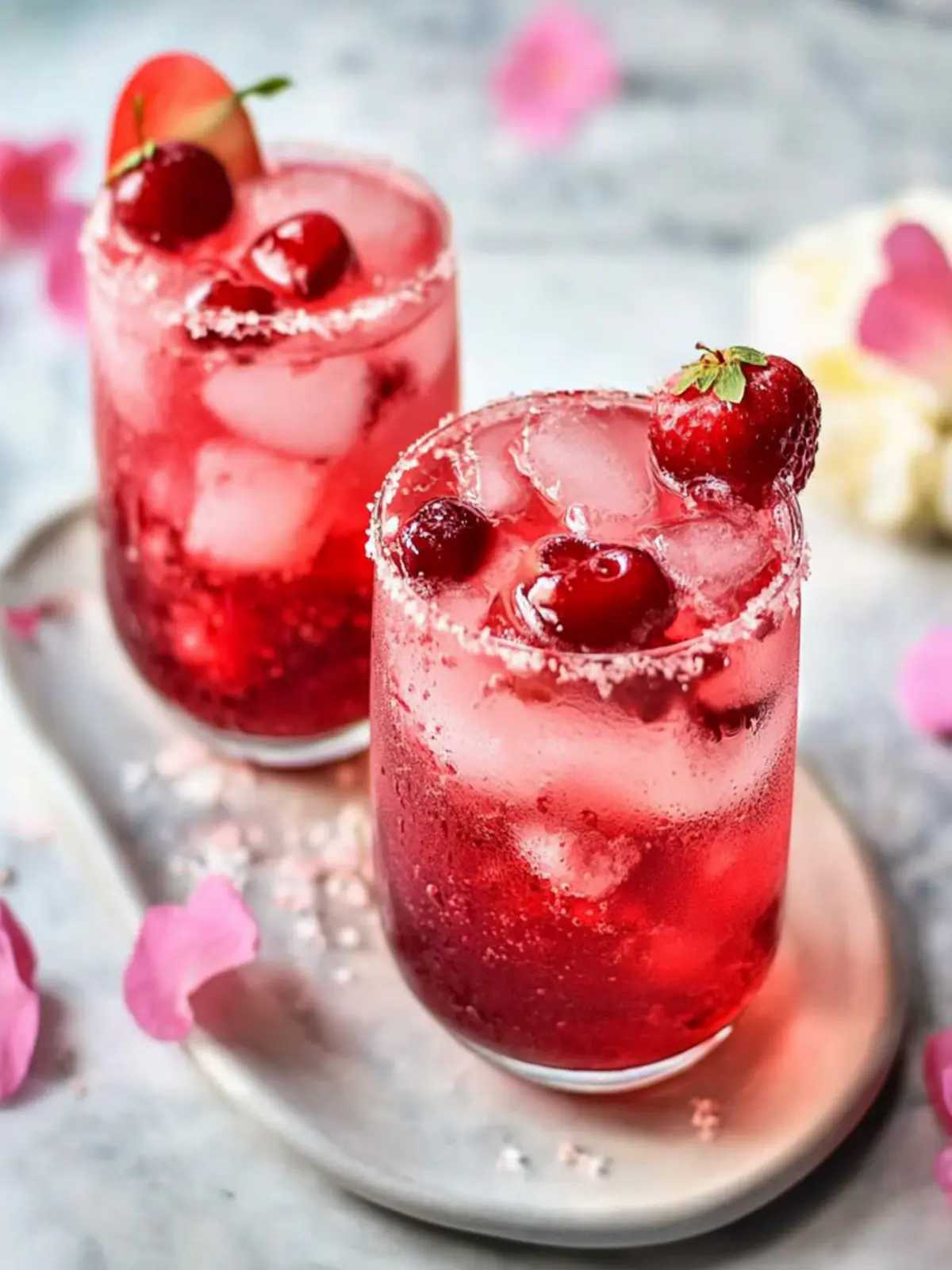 Roses Are Red Berry Cherry Fizz | Effortless Valentine’s Treat 4 ROSES ARE RED Berry Cherry Fizz | Easy Valentine’s Day Cocktail