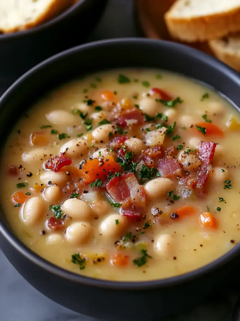 White Bean Soup with Bacon
