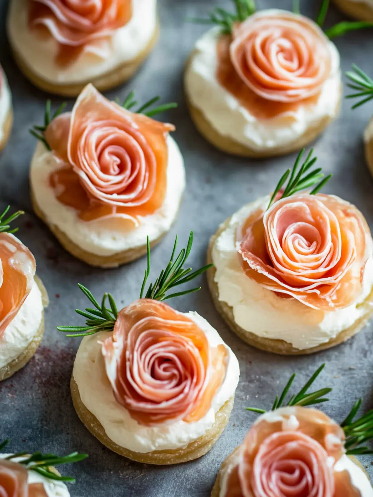 Pretty Prosciutto Rose Appetizers- Easy Valentine’s Day recipes