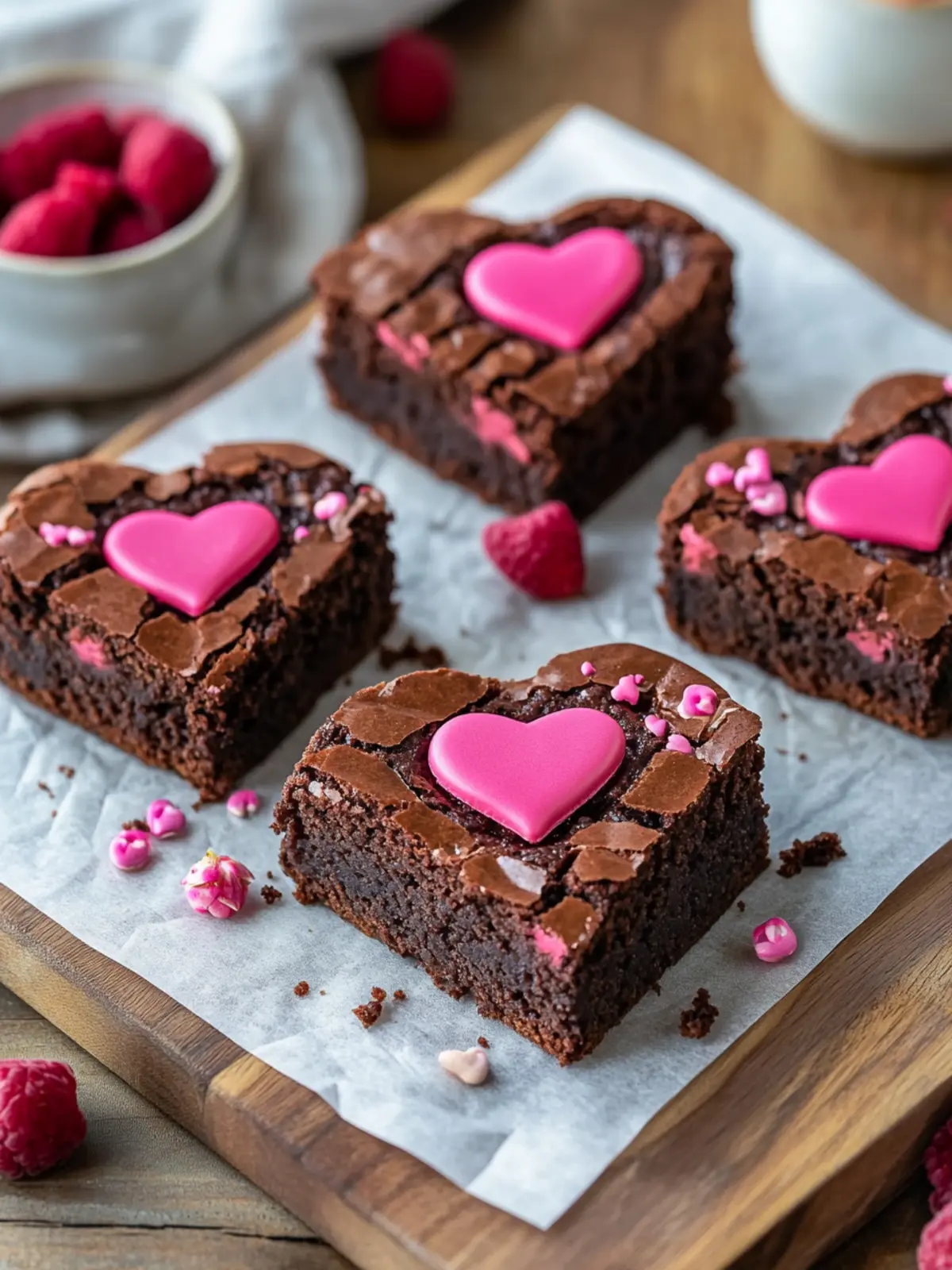 Heart Shaped Brownies Recipe