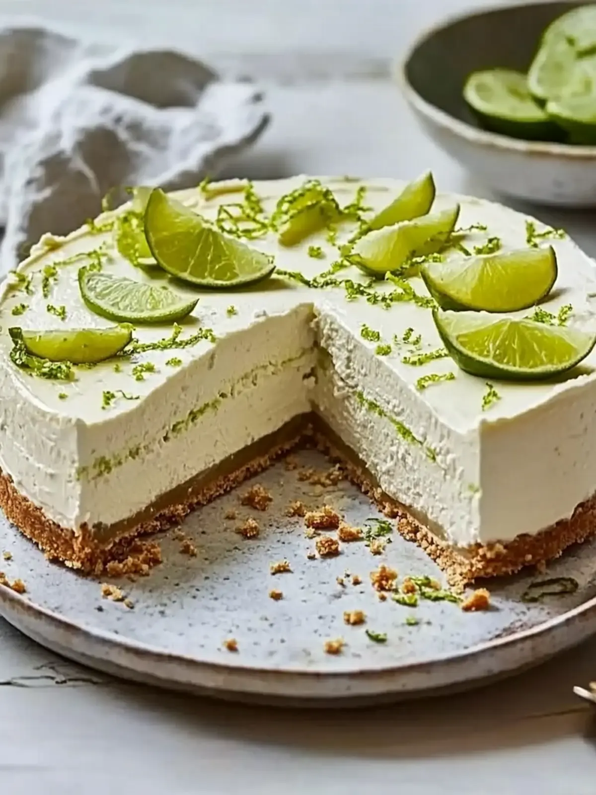 Irresistible No-Bake Lime Cheesecake Recipe You’ll Love 4 Lime cheesecake