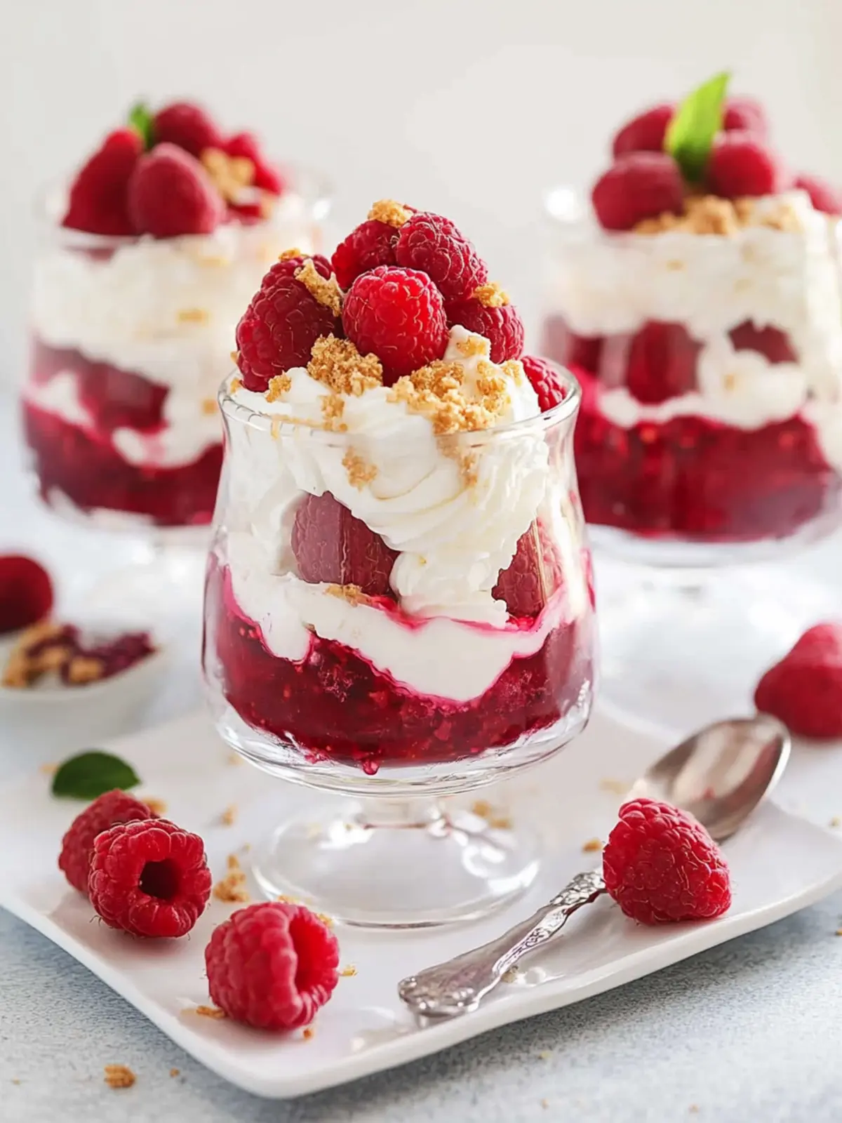 Raspberry Parfaits- Sweet Valentine's Day Dessert