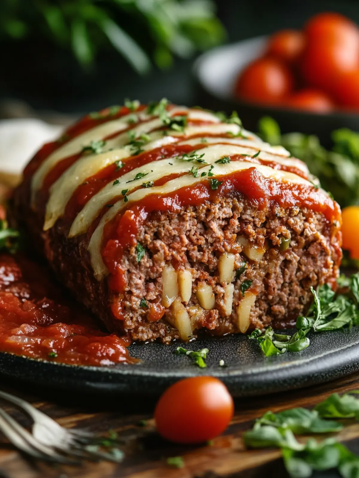 Stuffed Italian Meatloaf