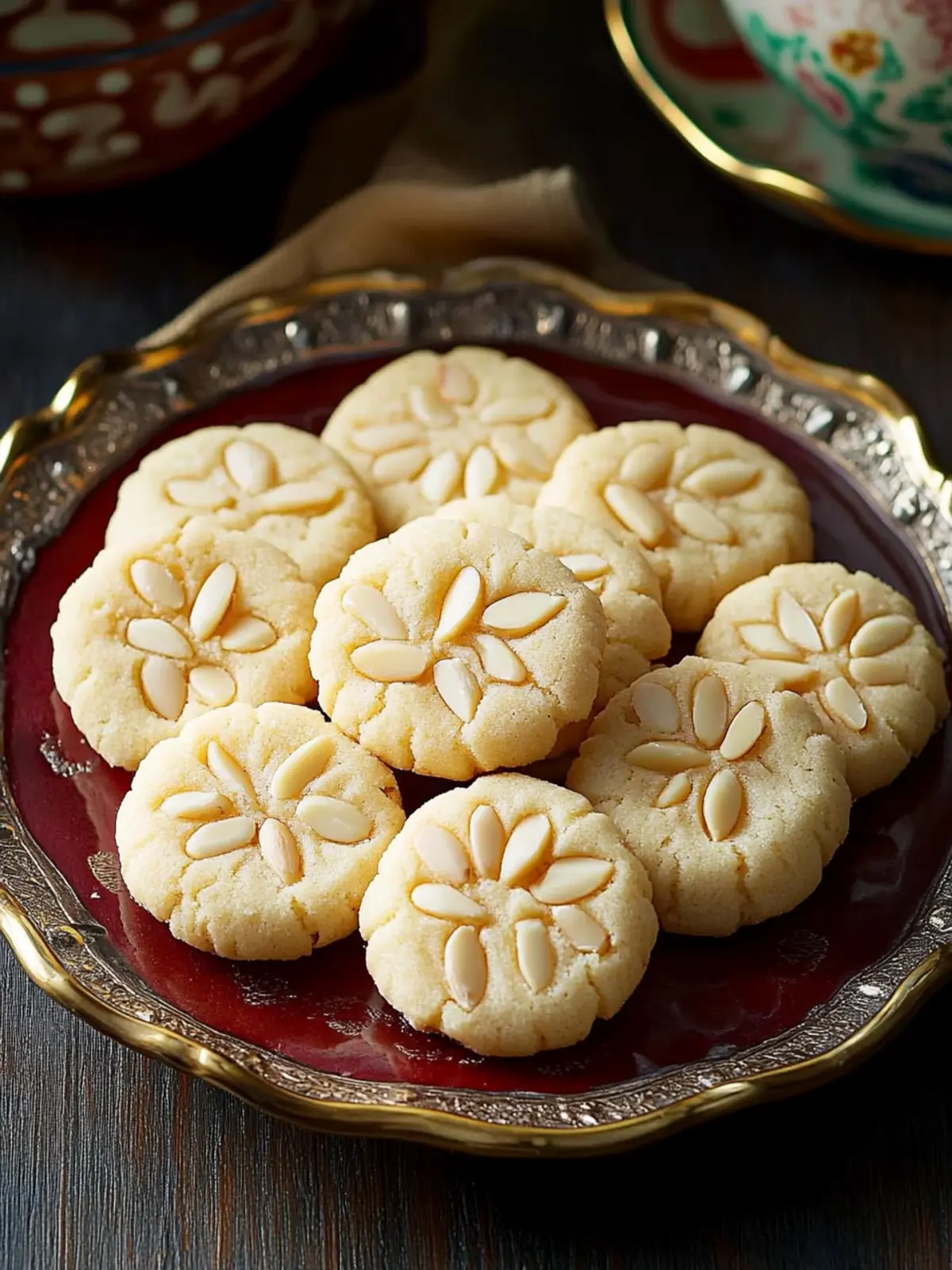 Chinese Almond Cookies- Lucky foods for Chinese New Year