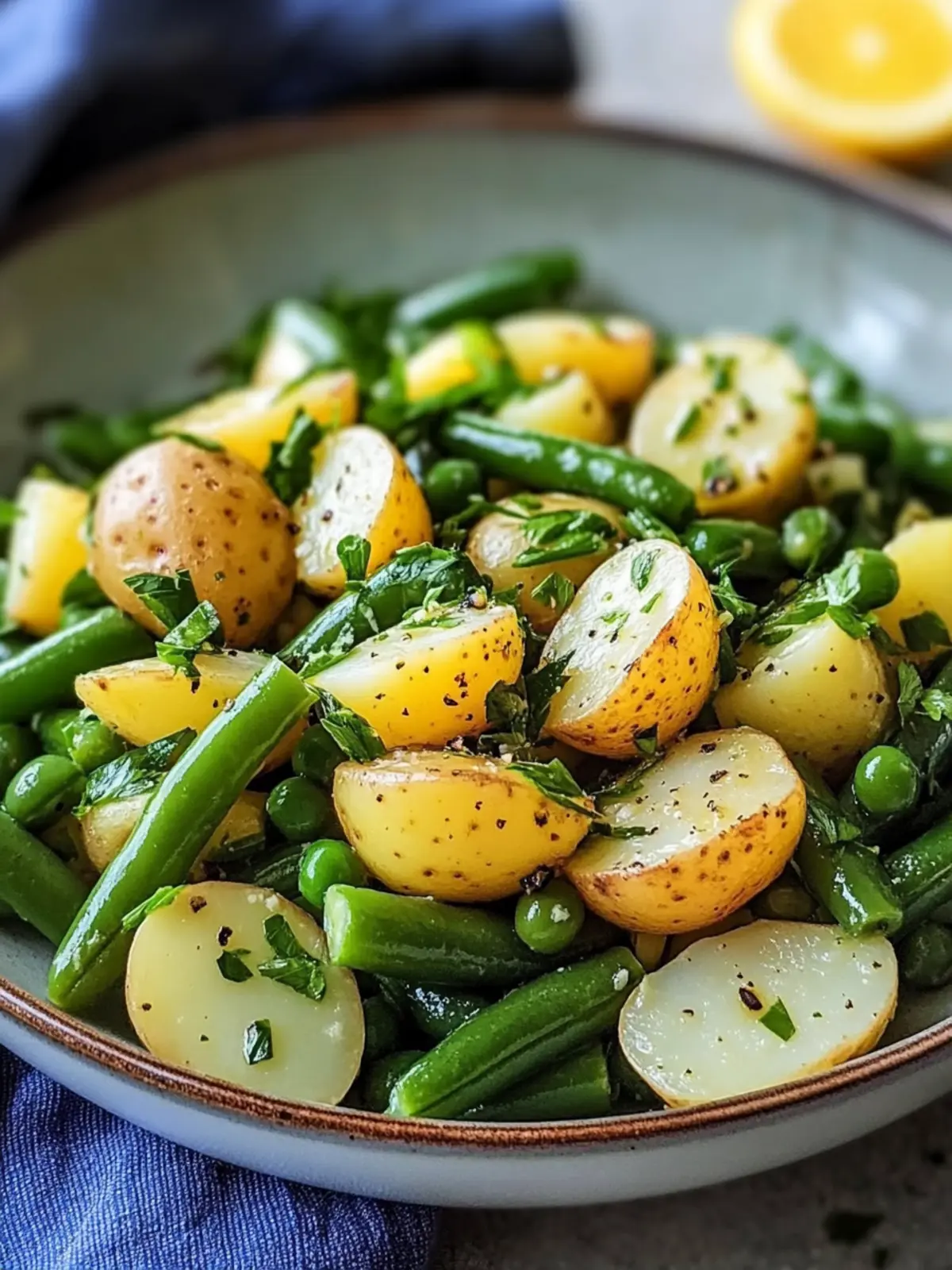 Delicious French-Style Potato and Green Bean Salad Recipe 3 French-Style Potato and Green Bean Salad
