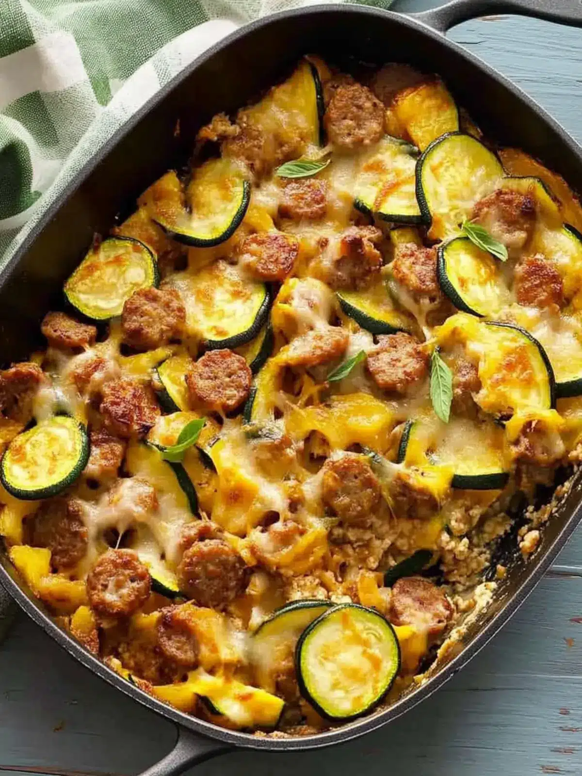 Zucchini Sausage Casserole