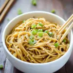 Spicy Sesame Garlic Noodles- Lunar New Year prosperity recipes