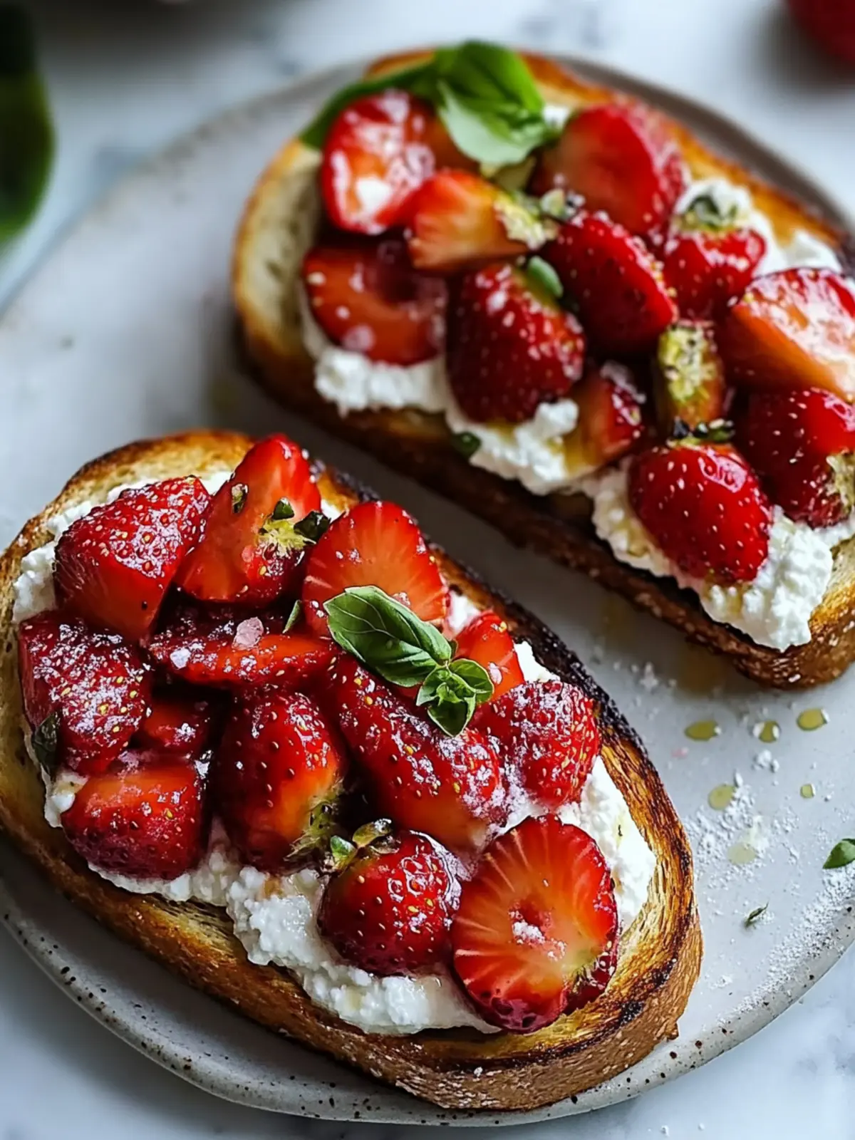 Delicious Roasted Strawberry Whipped Ricotta Toast Recipe 5 Roasted Strawberry Whipped Ricotta Toast Recipe